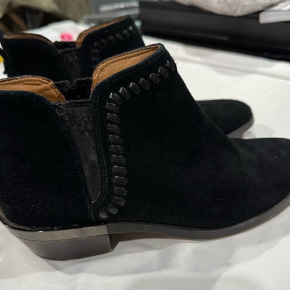 Coach Black Suede Carter Ankle Booties - Picture 2 of 11
